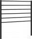 vidaXL vidaXL Metalowe wezgłowie, czarne, 107 cm 2