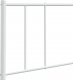 vidaXL vidaXL Metalowe wezgłowie, białe, 180 cm 7