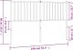 vidaXL vidaXL Metalowe wezgłowie, czarne, 140 cm 6