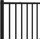 vidaXL vidaXL Metalowe wezgłowie, czarne, 180 cm 6