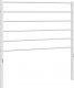 vidaXL vidaXL Metalowe wezgłowie, białe, 100 cm 2