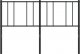 vidaXL vidaXL Metalowe wezgłowie, czarne, 140 cm 5