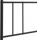 vidaXL vidaXL Metalowe wezgłowie, czarne, 140 cm 7