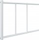 vidaXL vidaXL Metalowa rama łóżka z wezgłowiem, biała, 80x200 cm 9