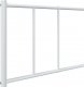 vidaXL vidaXL Metalowa rama łóżka z wezgłowiem i zanóżkiem, biała, 90x200 cm 9