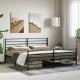 vidaXL vidaXL Metalowa rama łóżka z wezgłowiem i zanóżkiem, czarna, 183x213cm 3