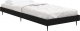 vidaXL vidaXL Rama łóżka, czarna, 75x190 cm, materiał drewnopochodny 3