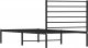 vidaXL vidaXL Metalowa rama łóżka z wezgłowiem, czarna, 75x190 cm 8