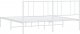 vidaXL vidaXL Metalowa rama łóżka z wezgłowiem, biała, 183x213 cm 8