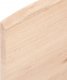 vidaXL vidaXL Półka, 100x40x2 cm, surowe lite drewno dębowe 3