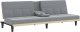 vidaXL vidaXL Rozkładana kanapa z uchwytami na napoje, jasnoszara, tkanina 5