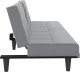 vidaXL vidaXL Rozkładana kanapa z uchwytami na napoje, jasnoszara, tkanina 6