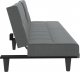 vidaXL vidaXL Rozkładana kanapa z uchwytami na napoje, ciemnoszara, tkanina 3