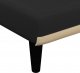 vidaXL vidaXL Sofa rozkładana w kształcie L, czarna, 260x140x70 cm, tkanina 8