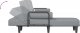 vidaXL vidaXL Sofa rozkładana L, jasnoszara, 260x140x70 cm, tkanina 5