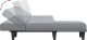 vidaXL vidaXL Sofa rozkładana L, jasnoszara, 255x140x70 cm, tkanina 5