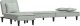 vidaXL vidaXL Sofa rozkładana L, jasnoszara, 255x140x70 cm, aksamit 3