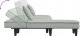 vidaXL vidaXL Sofa rozkładana L, jasnoszara, 255x140x70 cm, aksamit 5