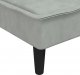vidaXL vidaXL Sofa rozkładana L, jasnoszara, 255x140x70 cm, aksamit 9