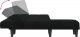 vidaXL vidaXL Sofa rozkładana w kształcie L, czarna, 255x140x70 cm, tkanina 5
