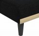 vidaXL vidaXL Sofa rozkładana w kształcie L, czarna, 255x140x70 cm, tkanina 8