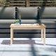 vidaXL vidaXL Stolik ogrodowy, 82,5x50,5x45 cm, lite drewno sosnowe 3