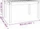 vidaXL vidaXL Stolik ogrodowy, 82,5x50,5x45 cm, lite drewno sosnowe 8