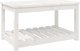 vidaXL vidaXL Stolik ogrodowy, biały, 82,5x50,5x45 cm, lite drewno sosnowe 2