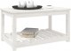 vidaXL vidaXL Stolik ogrodowy, biały, 82,5x50,5x45 cm, lite drewno sosnowe 4