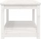 vidaXL vidaXL Stolik ogrodowy, biały, 82,5x50,5x45 cm, lite drewno sosnowe 6