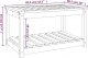 vidaXL vidaXL Stolik ogrodowy, biały, 82,5x50,5x45 cm, lite drewno sosnowe 8