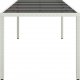 vidaXL vidaXL Stół ogrodowy, biały, 250x100x75cm, rattan PE i szkło hartowane 4
