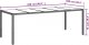 vidaXL vidaXL Stół ogrodowy, biały, 250x100x75cm, rattan PE i szkło hartowane 6