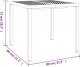 vidaXL vidaXL Stolik ogrodowy, antracytowy, 80x80x72 cm, stal 7