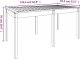 vidaXL vidaXL Stół ogrodowy, 159,5x82,5x76 cm, lite drewno sosnowe 8