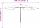 vidaXL vidaXL Parasol ogrodowy na drewnianym słupku, piaskowy, 400x273 cm 7