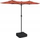 vidaXL vidaXL Parasol ogrodowy podwójny z LED, terakota, 316x240 cm 2