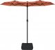 vidaXL vidaXL Parasol ogrodowy podwójny z LED, terakota, 316x240 cm 4