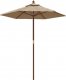 vidaXL vidaXL Parasol ogrodowy na drewnianym słupku, taupe, 196x231 cm 2