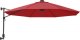 vidaXL Ścienny parasol ogrodowy, czerwony, 290 cm 2