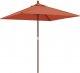 vidaXL vidaXL Parasol ogrodowy na drewnianym słupku, terakota, 198x198x231 cm 2