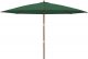 vidaXL vidaXL Parasol ogrodowy na drewnianym słupku, zielony, 400x273 cm 3