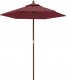 vidaXL vidaXL Parasol ogrodowy na drewnianym słupku, bordo, 196x231 cm 1