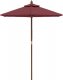 vidaXL vidaXL Parasol ogrodowy na drewnianym słupku, bordo, 196x231 cm 2