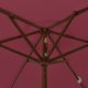 vidaXL vidaXL Parasol ogrodowy na drewnianym słupku, bordo, 196x231 cm 5