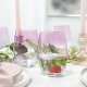 Trend Glass Szklanki do wody i napojów Phoebe ombre różowe 624 ml 4