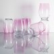 Trend Glass Szklanki do wody i napojów Phoebe ombre różowe 624 ml 7