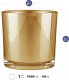 Trend Glass Wazon, osłonka na doniczkę, pojemnik dekoracyjny Crocus Golden Chic 3