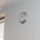Deco4Home Zegar ścienny okrągły 22,5 cm szary Deco4Home 1