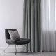 Homede Homede Zasłona VILA velvetowa na flexach 135x225 grafitowa wzór 2 3